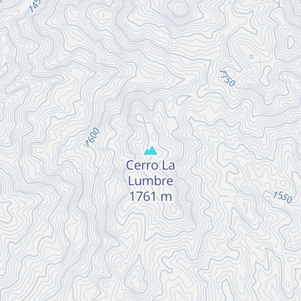 Map of Cerro La Lumbre