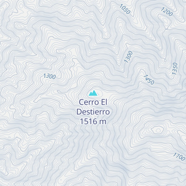 Map of Cerro El Destierro