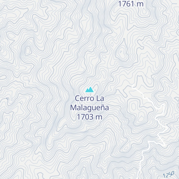 Map of Cerro La Malagueña