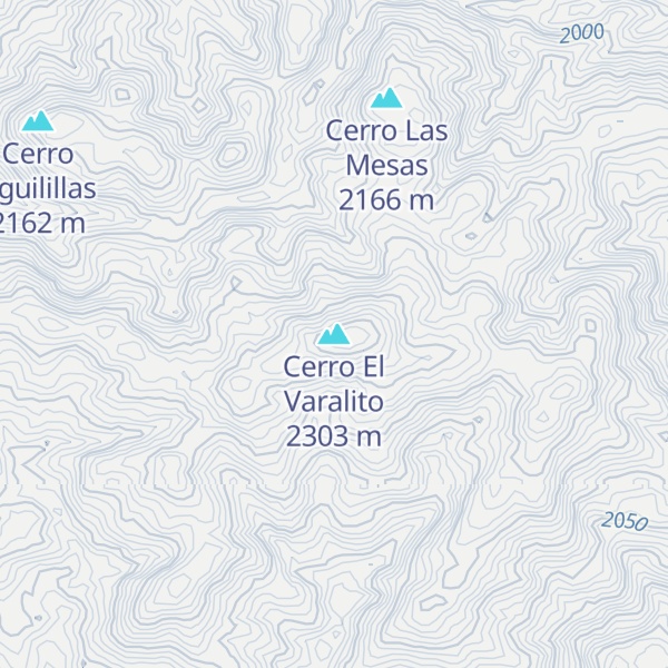 Map of Cerro El Varalito