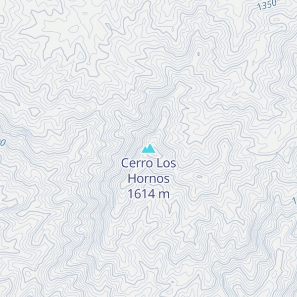 Map of Cerro Los Hornos