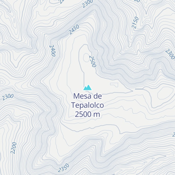 Map of Mesa de Tepalolco