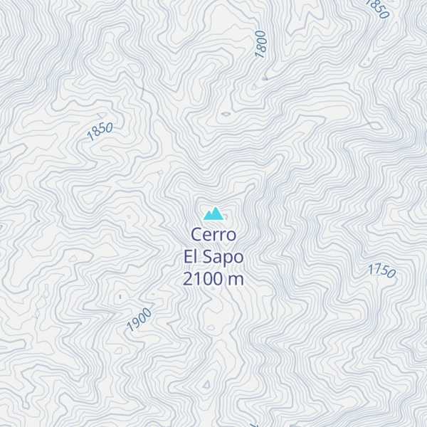 Map of Cerro El Sapo