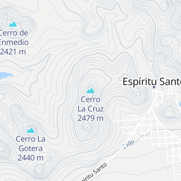 Map of Cerro La Cruz