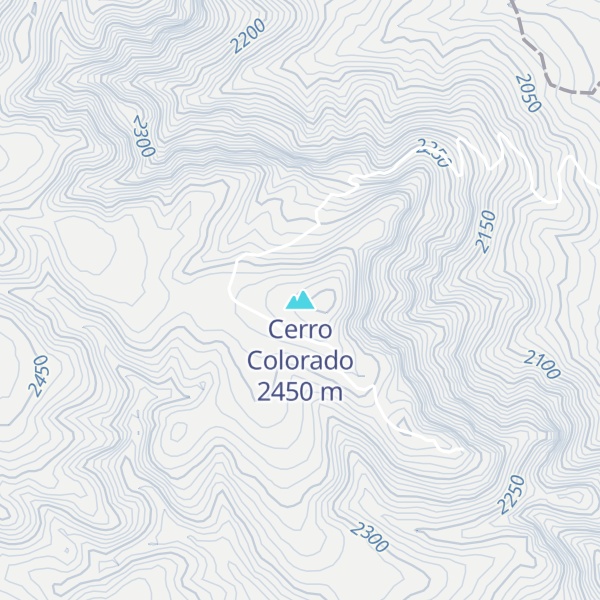 Map of Cerro Colorado