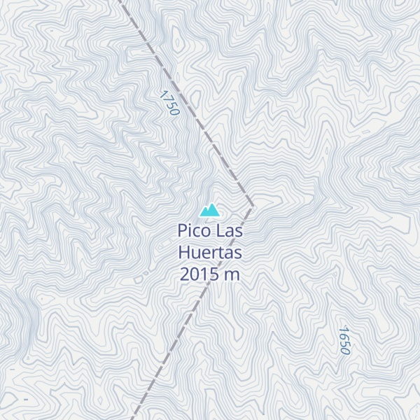 Map of Pico Las Huertas