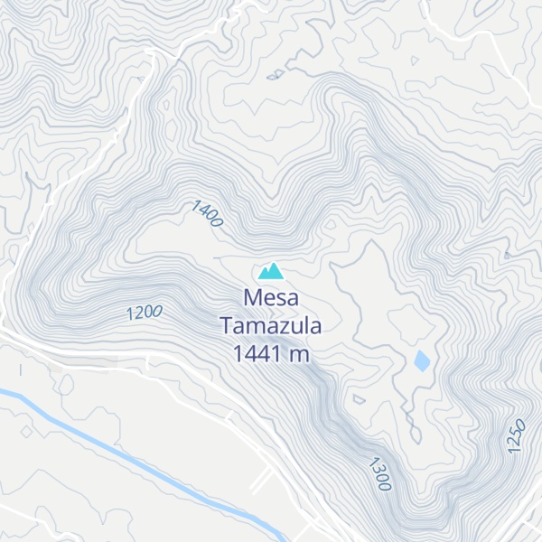 Map of Mesa Tamazula