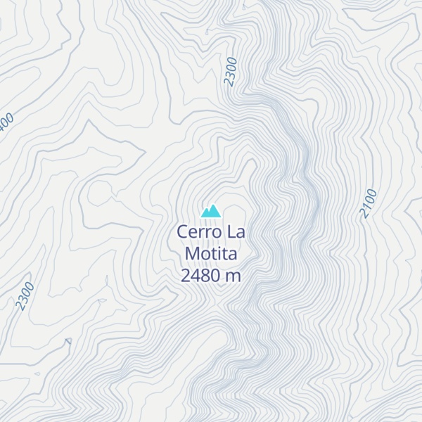 Map of Cerro La Motita