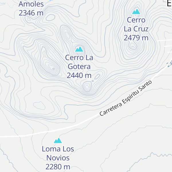 Map of Picacho Carbonerillas