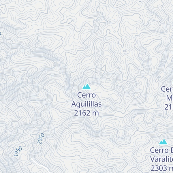 Map of Cerro Aguilillas