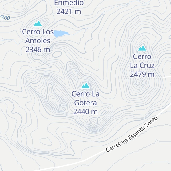 Map of Cerro La Gotera
