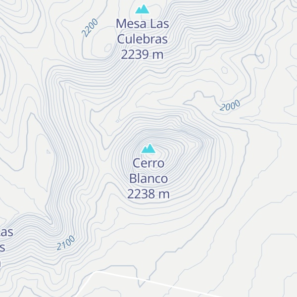 Map of Cerro Blanco