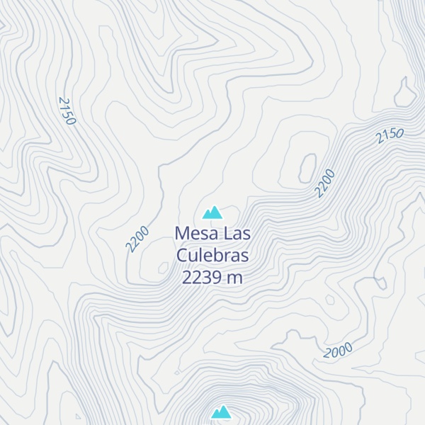 Map of Mesa Las Culebras