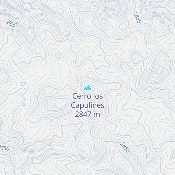 Map of Cerro los Capulines