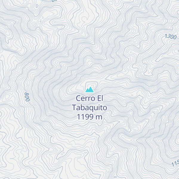 Map of Cerro El Tabaquito