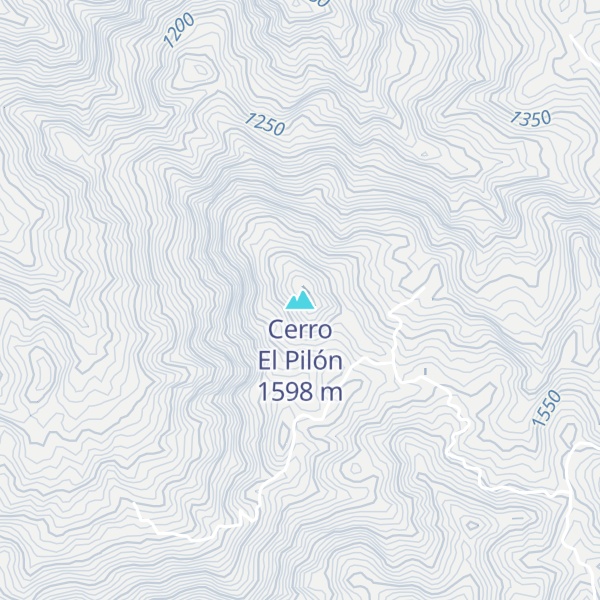 Map of Cerro El Pilón