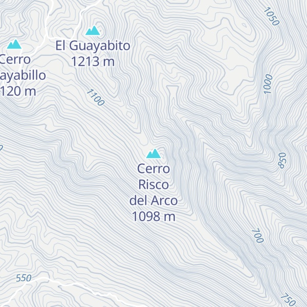 Map of Cerro Risco del Arco