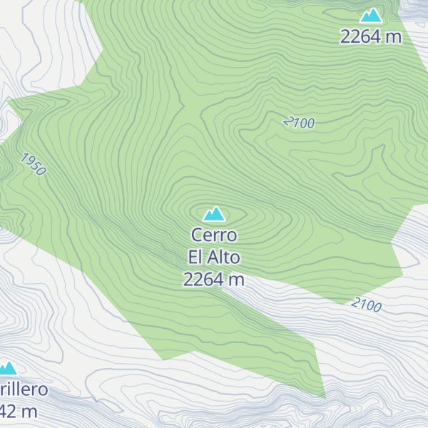 Map of Cerro El Alto