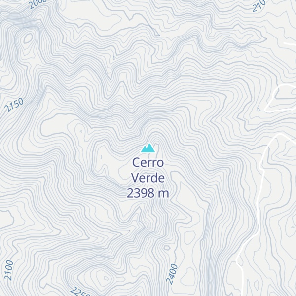 Map of Cerro Verde