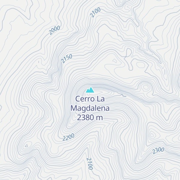 Map of Cerro La Magdalena