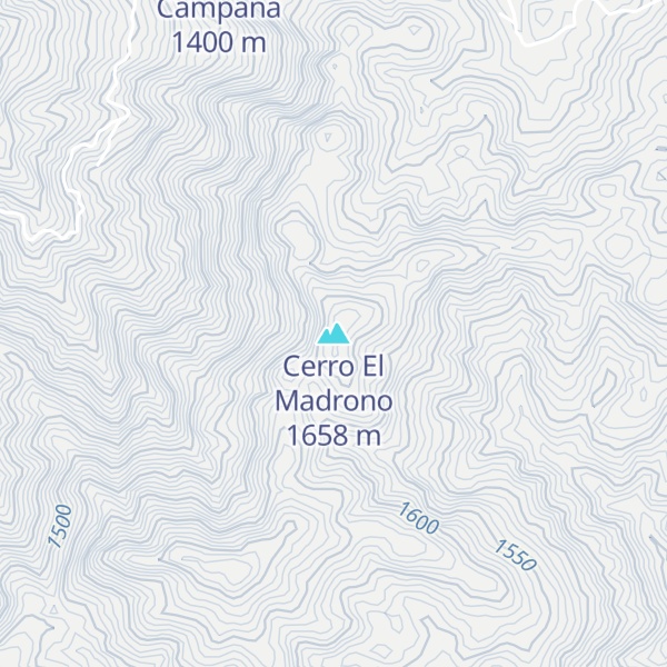 Map of Cerro El Madrono