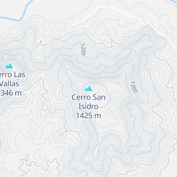 Map of Cerro San Isidro