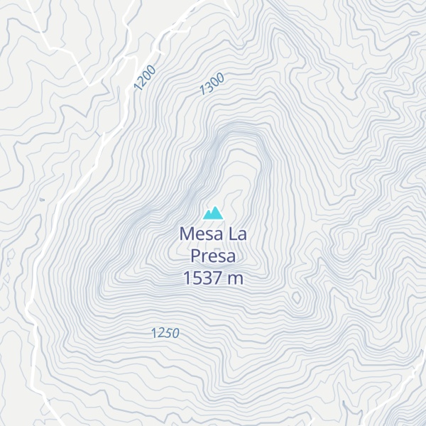 Map of Mesa La Presa