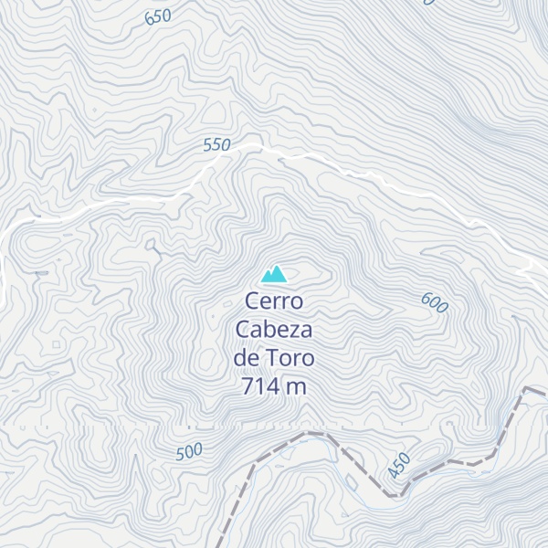 Map of Cerro Cabeza de Toro