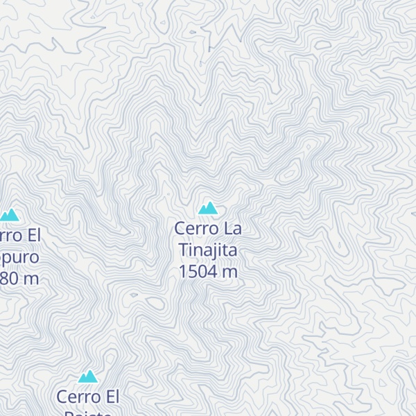 Map of Cerro La Tinajita