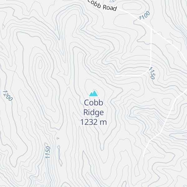 Map of Cobb Ridge