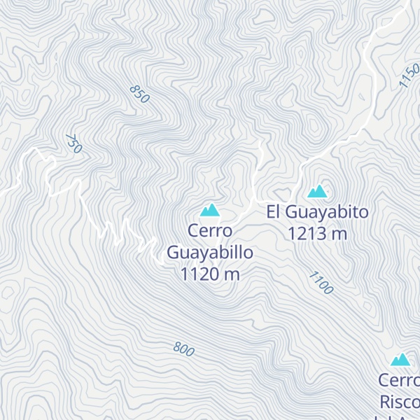 Map of Cerro Guayabillo