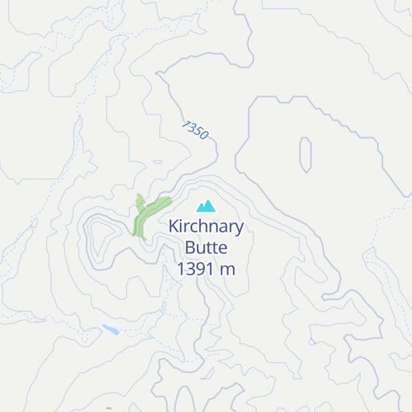 Map of Kirchnary Butte