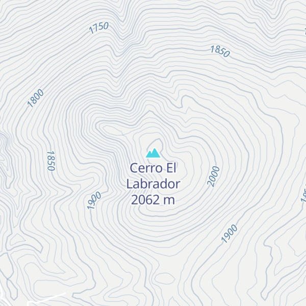 Map of Cerro El Labrador
