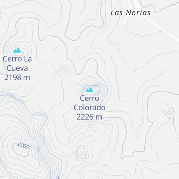 Map of Cerro Colorado