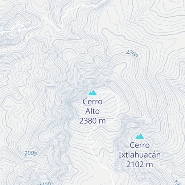 Map of Cerro Alto