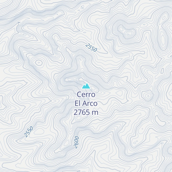 Map of Cerro El Arco