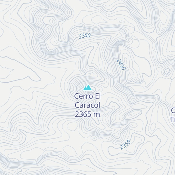 Map of Cerro El Caracol