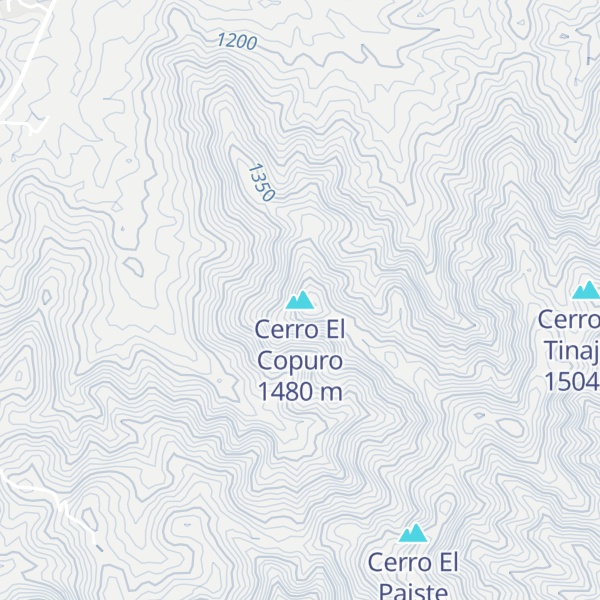 Map of Cerro El Copuro