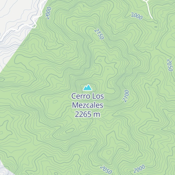 Map of Cerro Los Mezcales