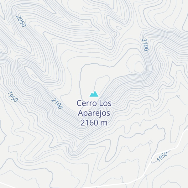 Map of Cerro Los Aparejos