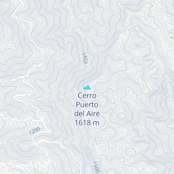 Map of Cerro Puerto del Aire