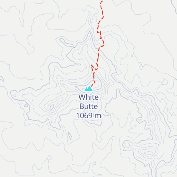 Map of White Butte