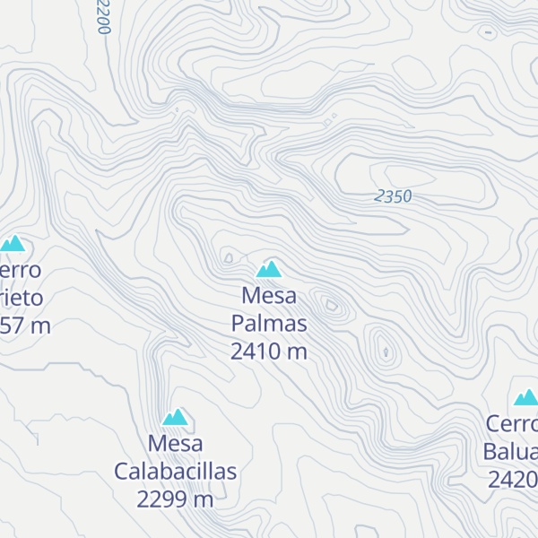 Map of Mesa Palmas