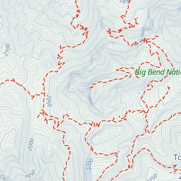 Map of Emory Peak