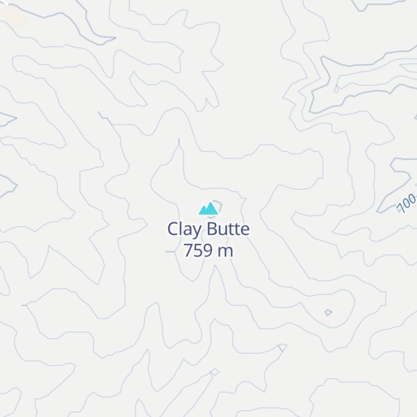 Map of Clay Butte