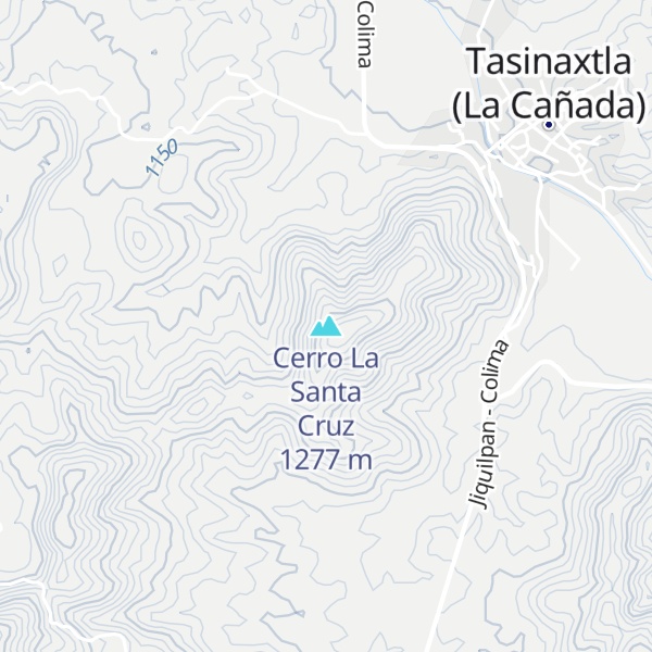 Map of Cerro La Santa Cruz