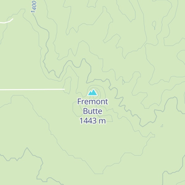 Map of Fremont Butte