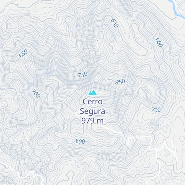 Map of Cerro Segura