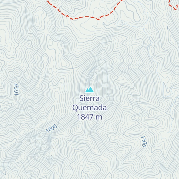 Map of Sierra Quemada