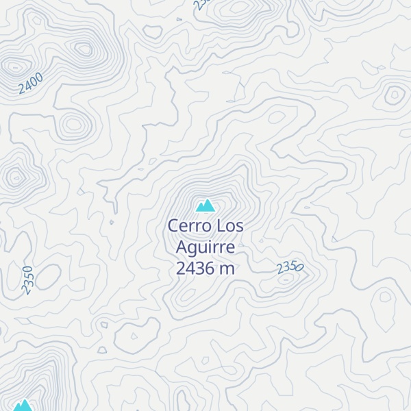 Map of Cerro Los Aguirre